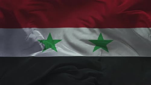 Syria Flag Waving Animation