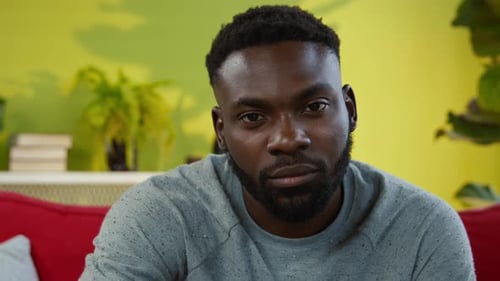 Man Looking Directly at Camera