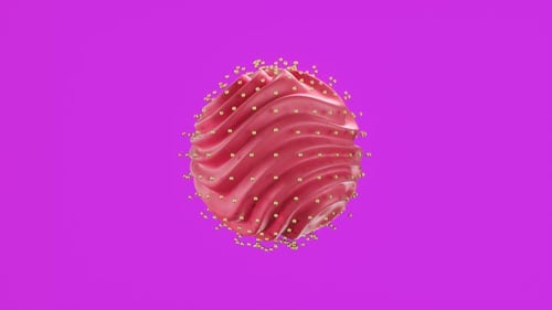 Fond de morphing d'objet sphérique organique abstrait coloré