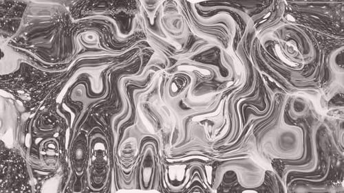 Monochrome Fluid Abstract Motion Graphics Background