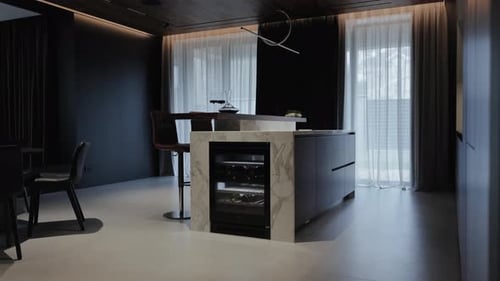 Sleek and Modern Reception Area Featuring Abundant Natural Light and Stylish Design Elements