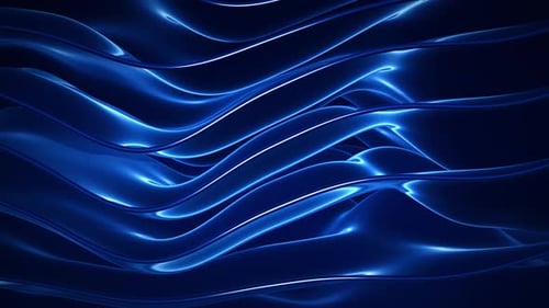 Dynamic Blue Flowing Waves Abstract Background