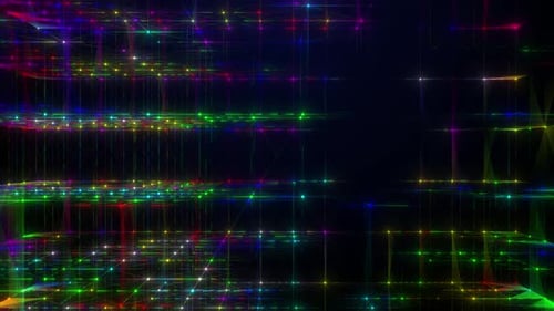 multi color glowing high tech vj loop motion background. award show multi color glowing background