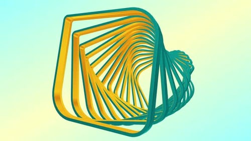 3 D Geometric Moving Background