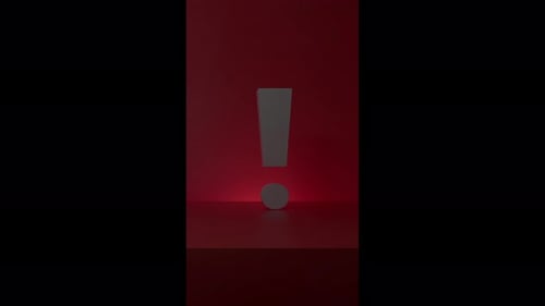 Conceito de perigo ou aviso. Ponto de exclamação.