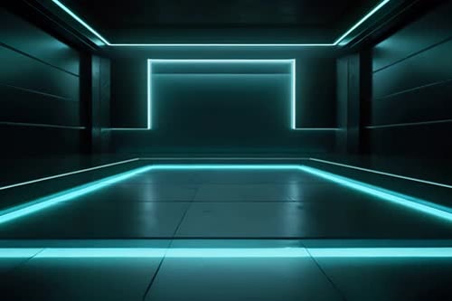 podium Futuristic showcase with platform for product displaying. Empty modern stage display