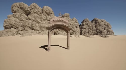 A Small Arch in the Middle of a Desert