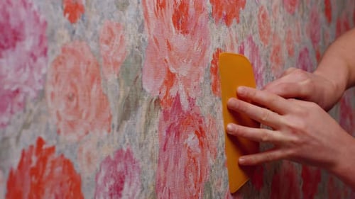 Pasting Wallpaper in the House