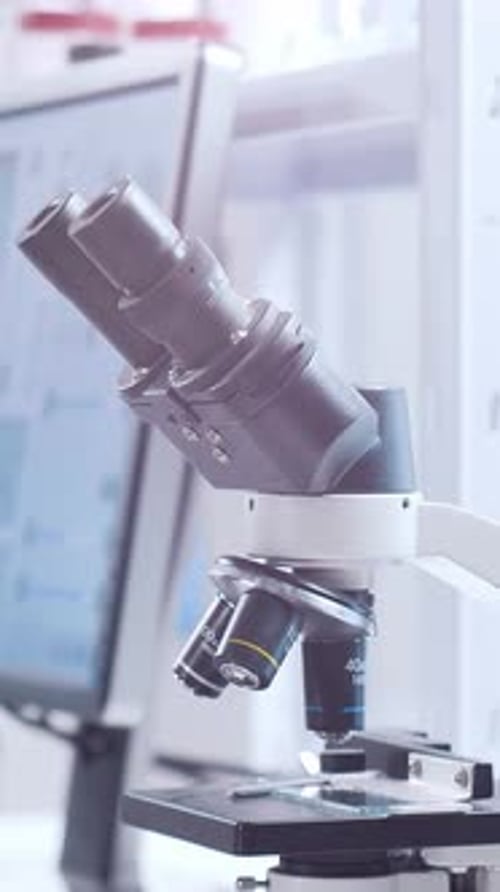 Microscope in Lab Setting for Scientific Research