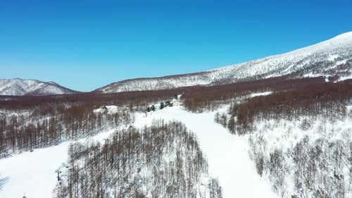The aerial view of Fukushima