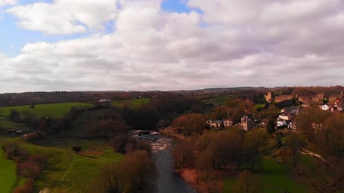 English Countryside with fields and rivers