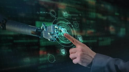 Visualisierung der Teamarbeit zwischen Menschen und künstlicher Intelligenz