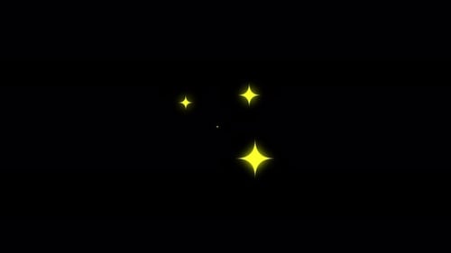 Animation of Shiny Yellow Twinkle Stars