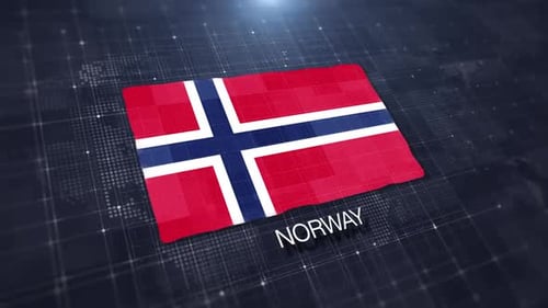 Affichage du drapeau de la Norvège