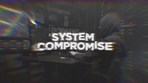 Glitchy System Compromise Digital Text Title