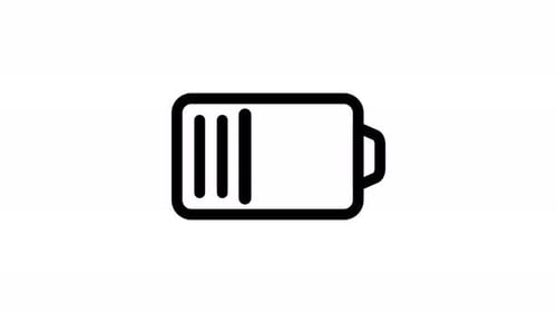 Animated Battery Charging Status Indicator Icon