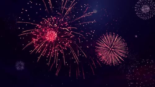 Vibrant Fireworks Display for Festive Celebrations