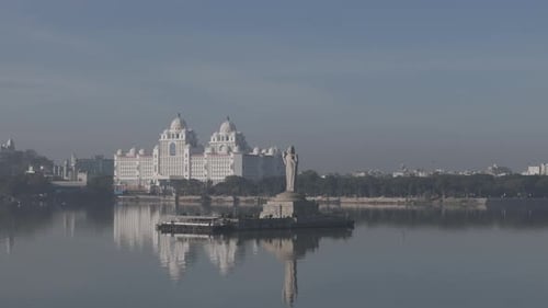 4K Aerial View Of Hyderabad City