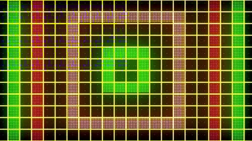 Pulsing Geometric Grid Light Pattern Animation