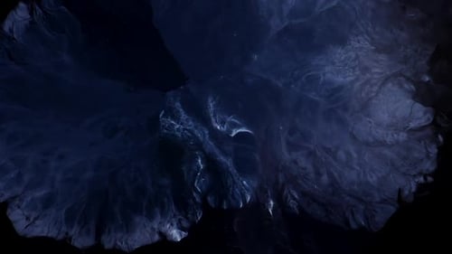 Abstract Dark Blue and White Colors Swirling