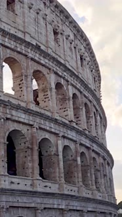 Rome Colosseum At Rome In Lazio Italy.