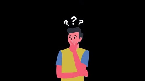 Person Thinking Animation HD On Alpha