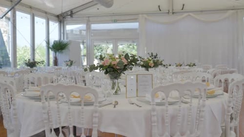 Elegant Wedding Reception Venue Ready for Guests