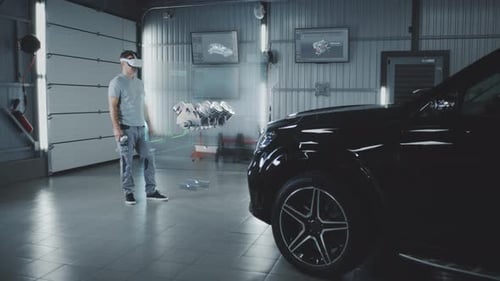Einen Automotor zusammenbauen