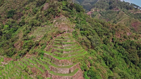 Highland Rice Terraces Amidst Mountain Peaks, Nature Stock Footage ft ...