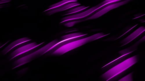 Abstract waving purple lines animation background. 3d loop animation 4k