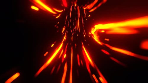 Orange Cosmic Shining Fantasy Wormhole Portal Background Vj Loop In 4K