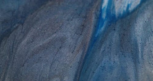 Abstract Fluid Design in Shades of Blue