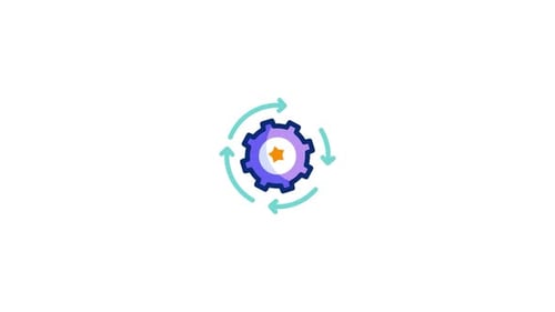 Animiertes Eventmanagement-Symbol