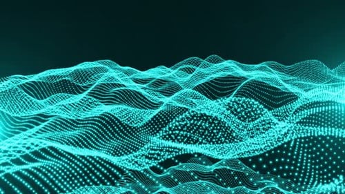 Dynamic Abstract Digital Wave Background Animation