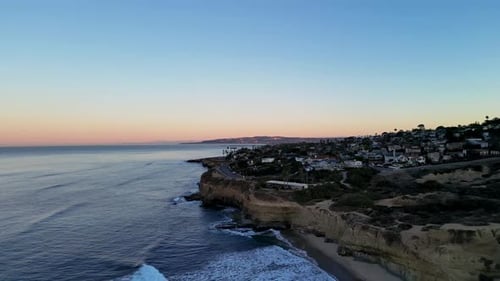 Scenic flight over Sunset Cliffs