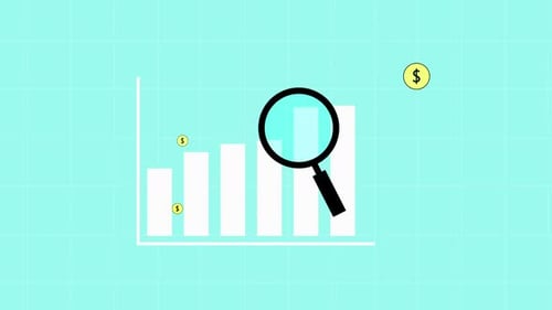 Business graph analysis with flying dollar