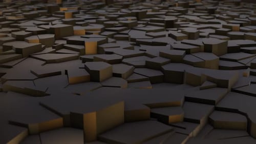 Dynamic Abstract Geometric Hexagon Background Loop