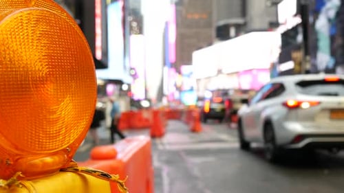 Nova York Times Square Manhattan Midtown Broadway Street EUA Táxi amarelo Tráfego rodoviário urbano