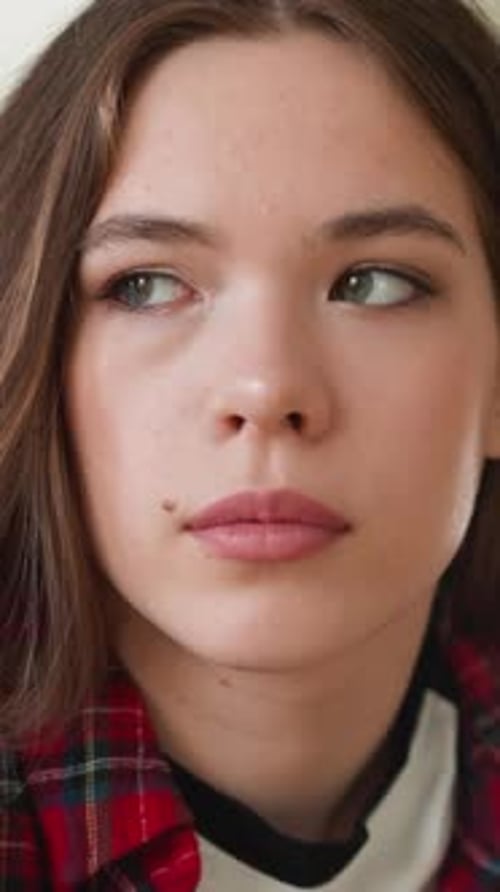 Close up of Young Adult Looking Away