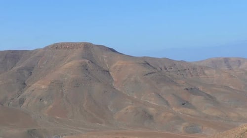 overview of arid mountain range