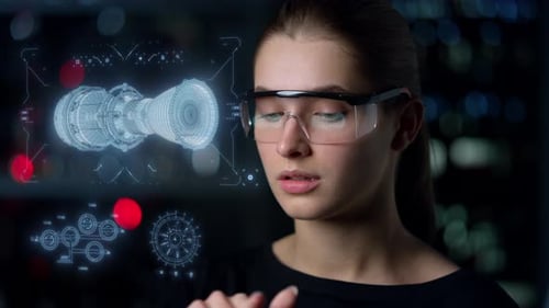 Futuristic Engine Hologram Inspection and Analysis