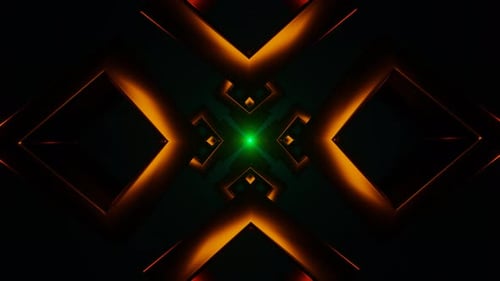 A Mesmerizing Dance of Neon Lights in a Pulsating VJ Loop