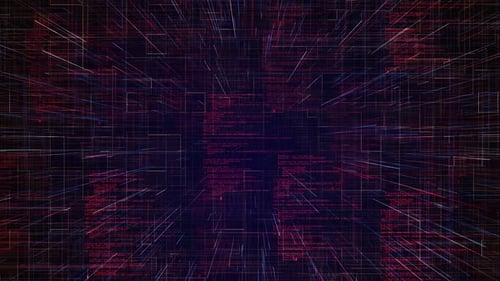 Futuristic Digital Grid Lines Abstract Technology Background