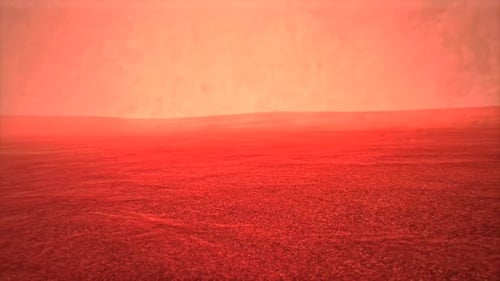 Desert Landscape Over Mountain with Calm Storm 01