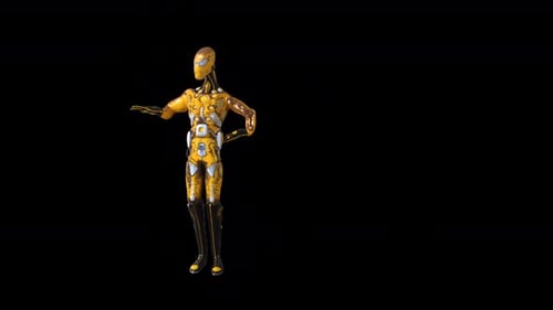 3d alien dance animated video