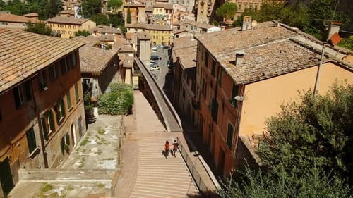 Via Appia in Perugia, Umbria, Italy