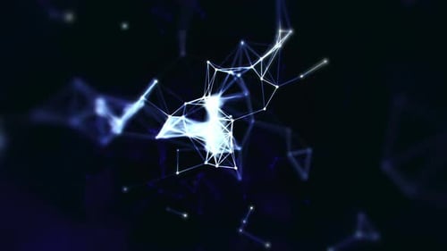 Abstract Dark Blue Grunge Digital Internet Social Network Background