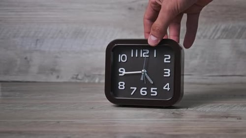Alarm Clock Shows the Passage of Time