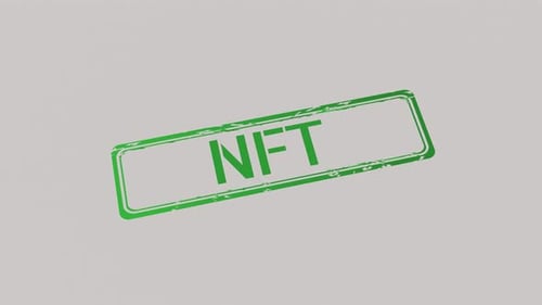 NFT Stamp Reveals Distressed Grunge Text