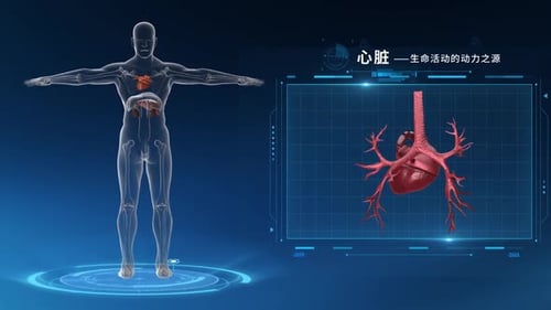 Spread of virus through volumetric body of person monochrome